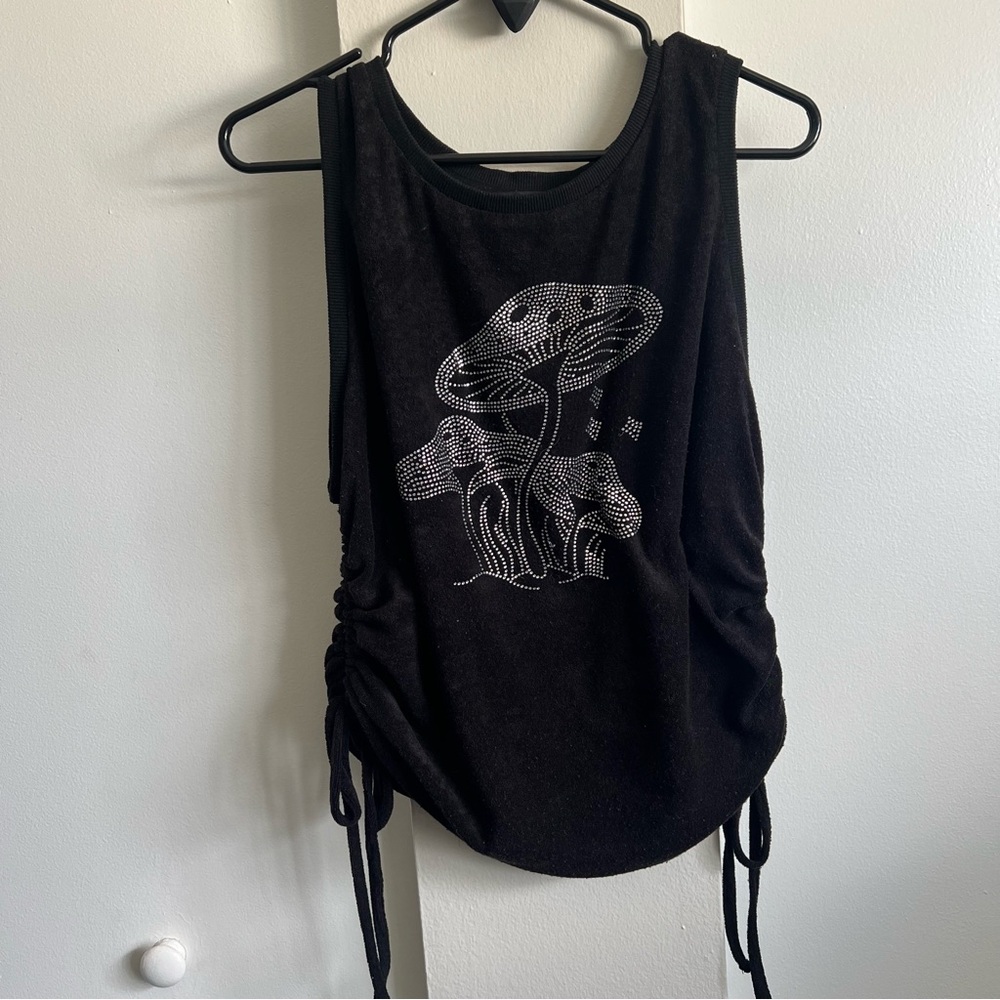 Velvet mushroom tank top